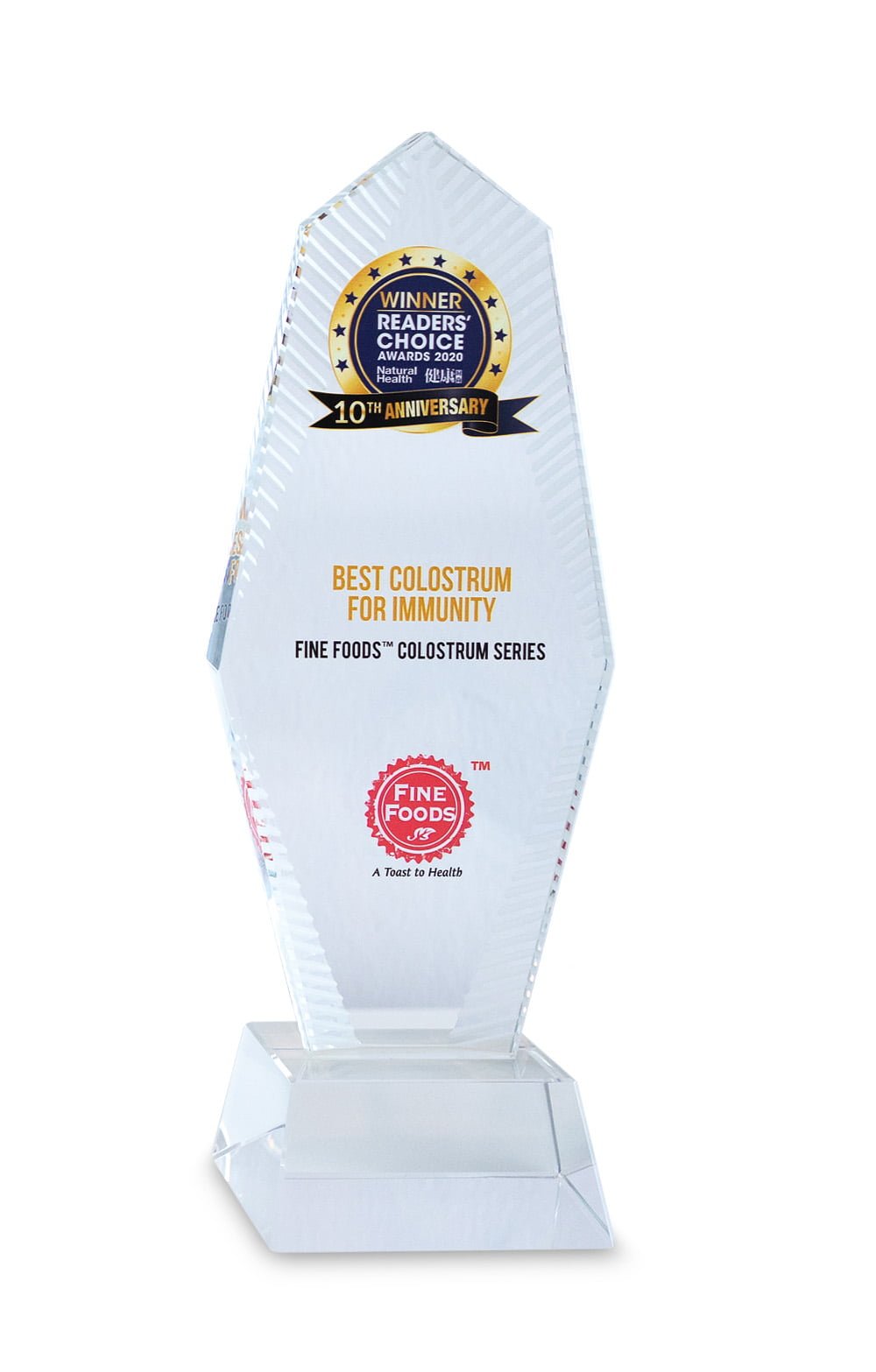 BEST COLOSTRUM award closeup